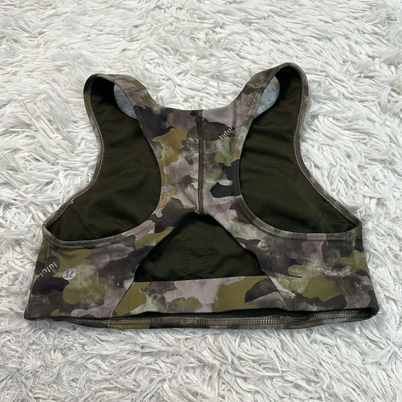 Lululemon Tough Train High-Neck Bra *Medium Support, C/D Cup Heritage Camo Wash - Picture 2 of 4